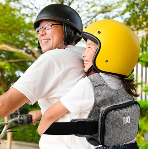 CHALECO DE SEGURIDAD PARA NIÑOS EN MOTO