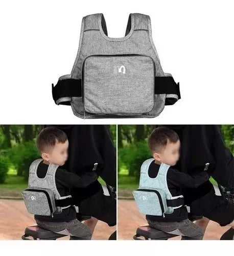 CHALECO DE SEGURIDAD PARA NIÑOS EN MOTO